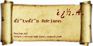 Ötvös Adrienn névjegykártya