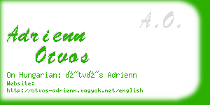 adrienn otvos business card